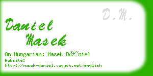 daniel masek business card